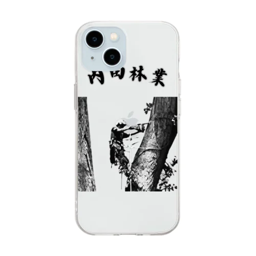 内田林業 特殊伐採 Soft Clear Smartphone Case