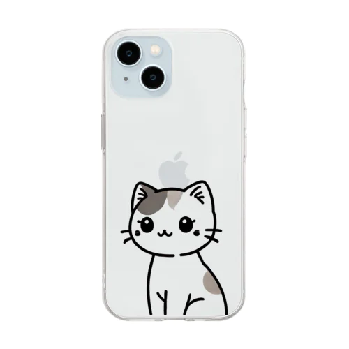 みけねこ Soft Clear Smartphone Case