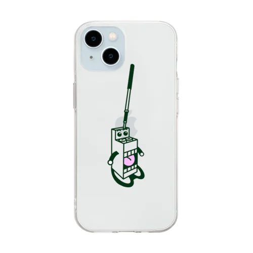 クイックルワイパー君 Soft Clear Smartphone Case