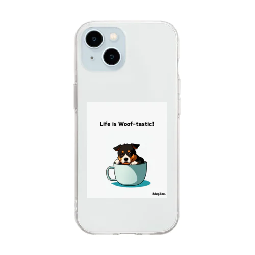 【MugZoo】シリーズ #03 ワンちゃん Soft Clear Smartphone Case