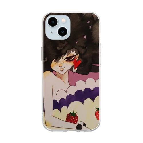 ストロベリーMUSIC Soft Clear Smartphone Case