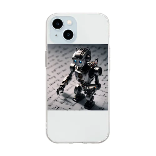 作曲ロボット Soft Clear Smartphone Case