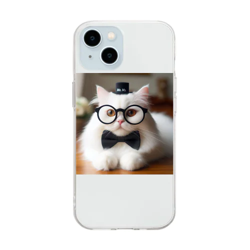 猫教授 Soft Clear Smartphone Case