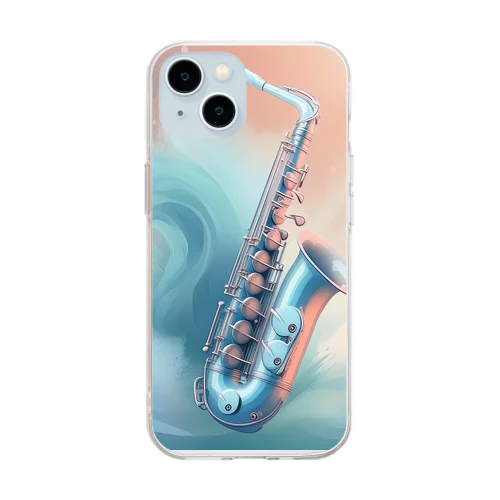 サファイアブルーの旋律 Soft Clear Smartphone Case