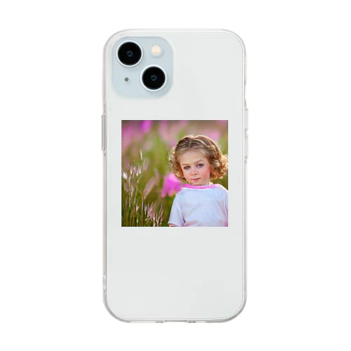 天使のような少年 Soft Clear Smartphone Case