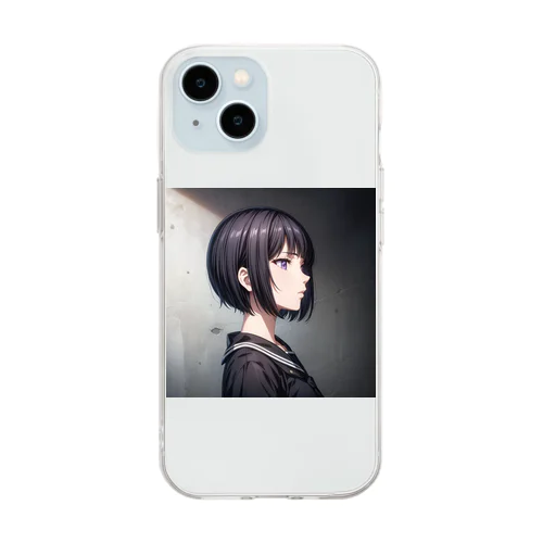 横顔 Soft Clear Smartphone Case