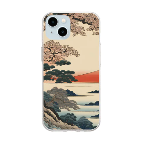 浮世絵 Soft Clear Smartphone Case