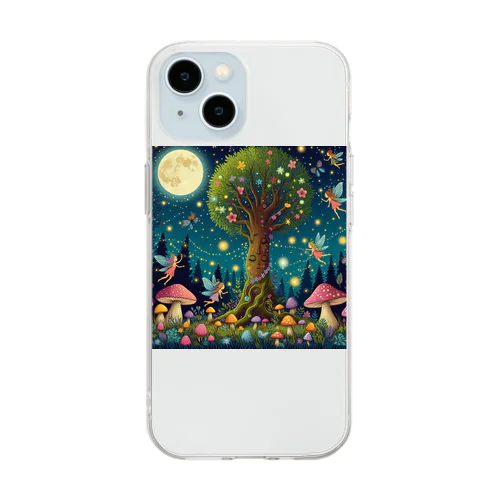 森の妖精 Soft Clear Smartphone Case