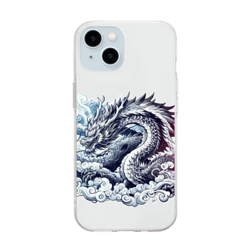 伝説の生物シリーズ龍1 Soft Clear Smartphone Case