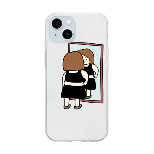 ダイエットを決意する日 Soft Clear Smartphone Case