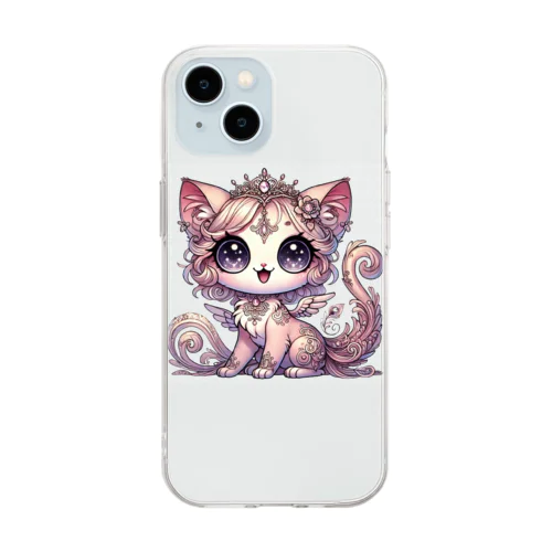 幻想のプリンセスキャット Soft Clear Smartphone Case