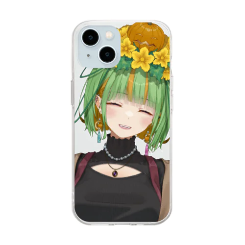 りさ子にっこり Soft Clear Smartphone Case