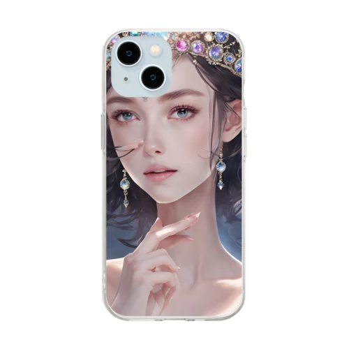 ✨クール・ビューティー✨ Soft Clear Smartphone Case