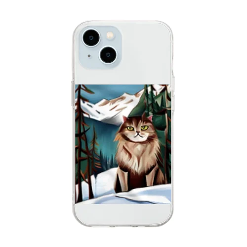 I live in Snow Mountain. Soft Clear Smartphone Case