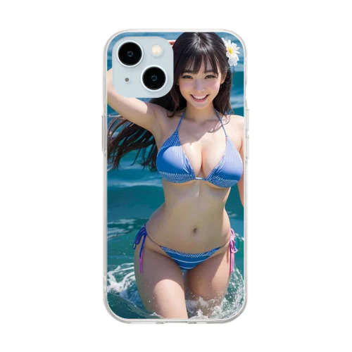 AI美女グラビア9 Soft Clear Smartphone Case