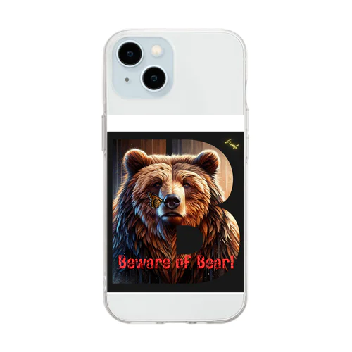 Beware of Bear! Soft Clear Smartphone Case