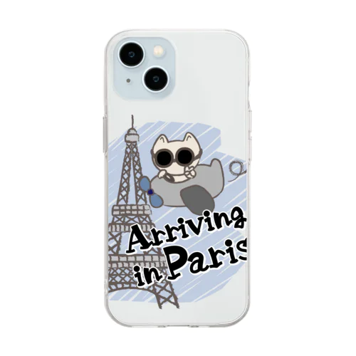 Arriving in Paris Soft Clear Smartphone Case