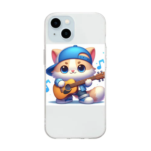 にゃんこ🐱のリズムにノッテ🎵 Soft Clear Smartphone Case