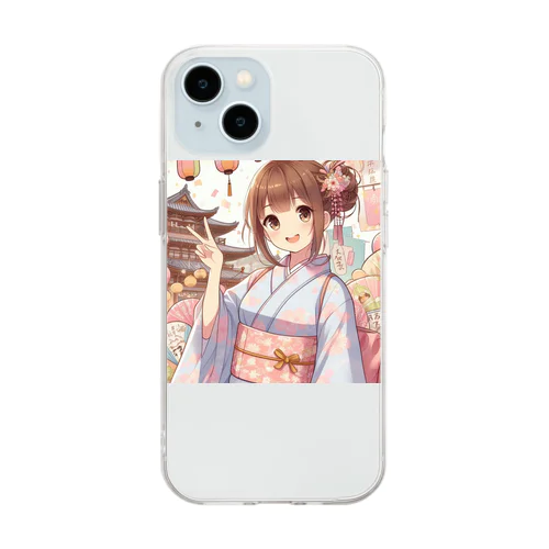 お祭り好きのＪＫ Soft Clear Smartphone Case