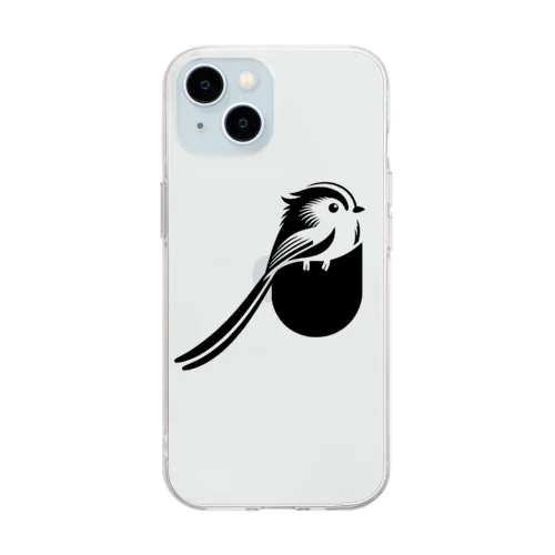 ポケットアニマル　シマエナガ Soft Clear Smartphone Case