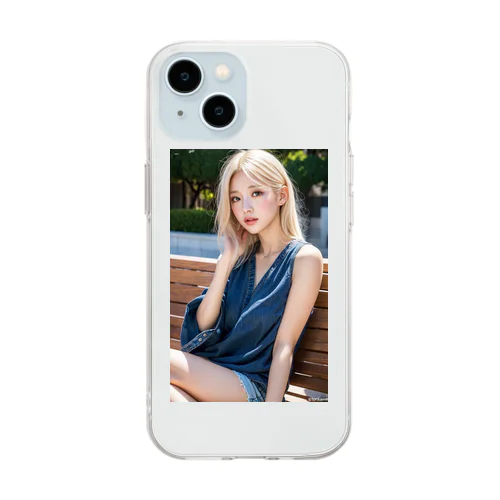 海外美女 Soft Clear Smartphone Case