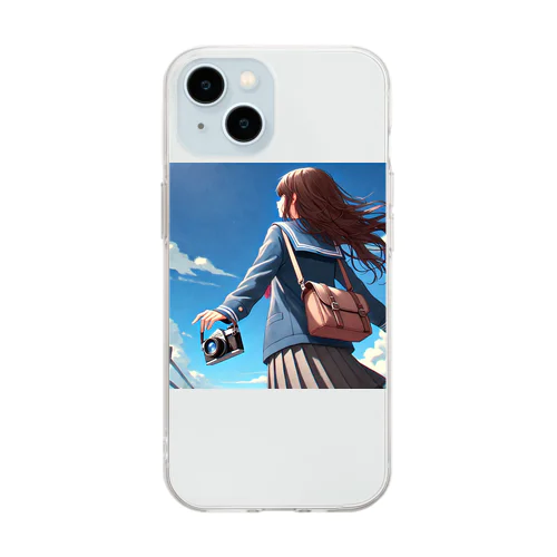 カメラ女子 Soft Clear Smartphone Case