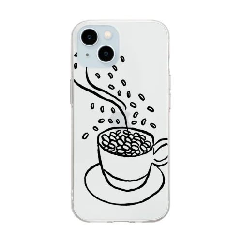 coffee day① Soft Clear Smartphone Case