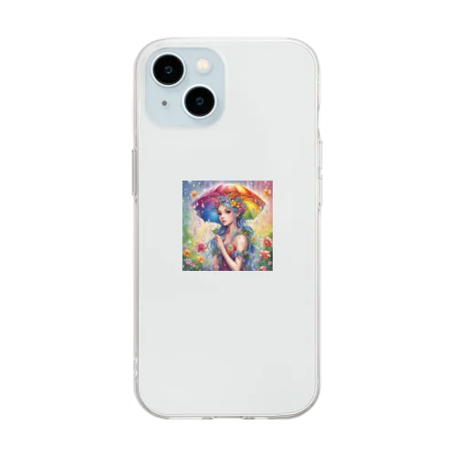 虹の妖精🧚 Soft Clear Smartphone Case