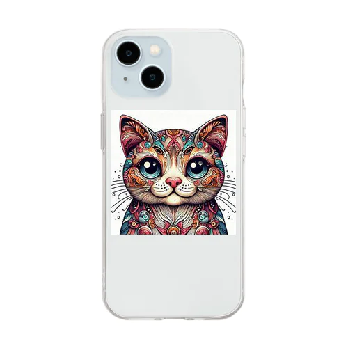 未来ねこちゃん Soft Clear Smartphone Case