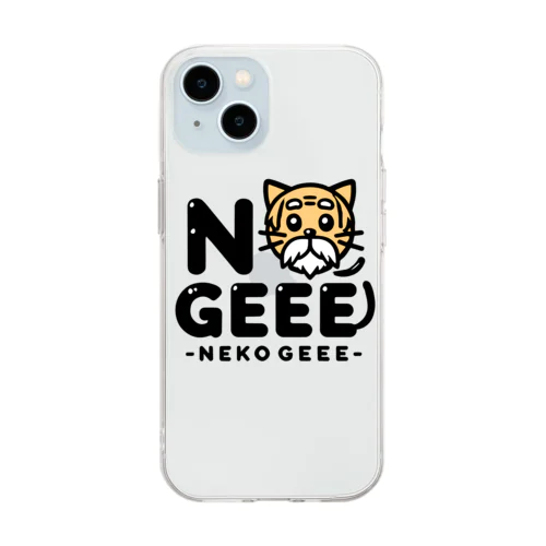 NECO GEEE ロゴ Soft Clear Smartphone Case