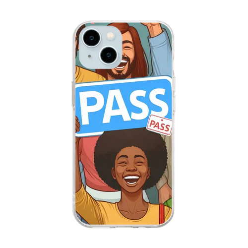 合格PASSED Soft Clear Smartphone Case