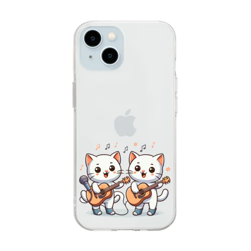 ねこコーラス 12 Soft Clear Smartphone Case