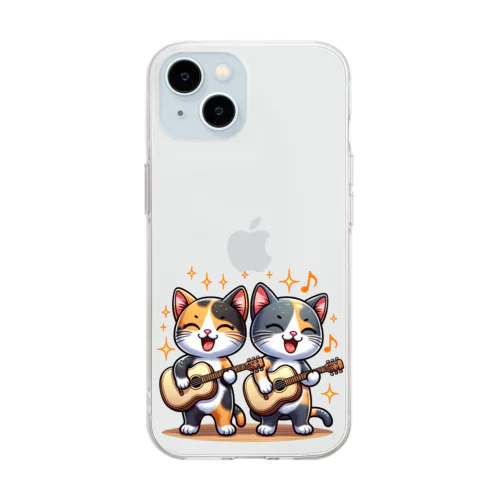 ねこコーラス 13 Soft Clear Smartphone Case