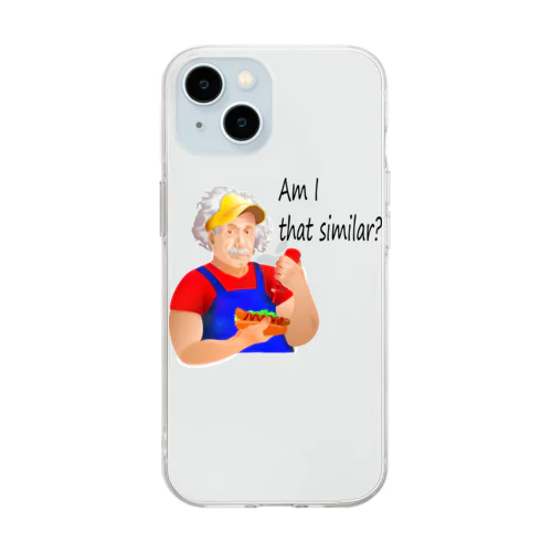 Am I That Similar?(black) Soft Clear Smartphone Case