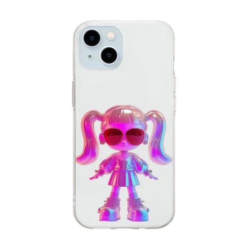 ポッピングちゃん Soft Clear Smartphone Case