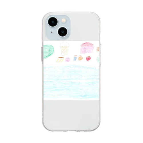 夏 Soft Clear Smartphone Case