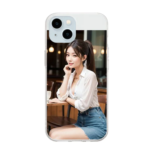 彼女と2 Soft Clear Smartphone Case