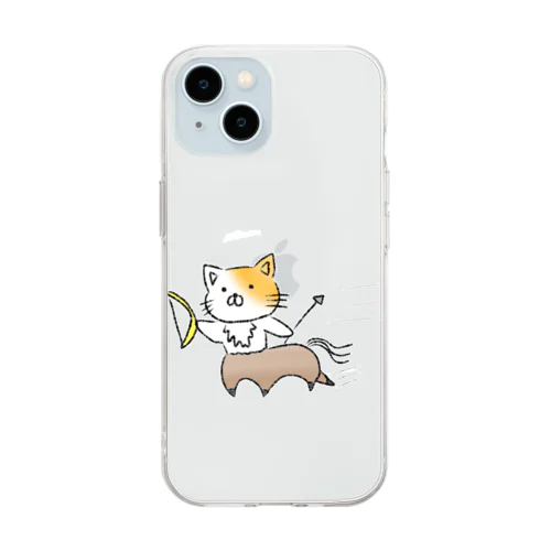 猫タウロス Soft Clear Smartphone Case