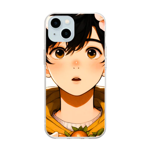 男の子　中学1年生　春 Soft Clear Smartphone Case