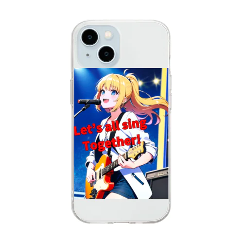 みんな一緒に歌おう！ Soft Clear Smartphone Case