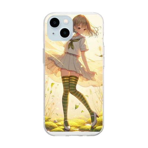 光の中で踊る Soft Clear Smartphone Case