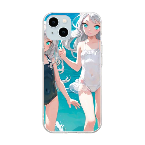 猫耳少女00022 Soft Clear Smartphone Case