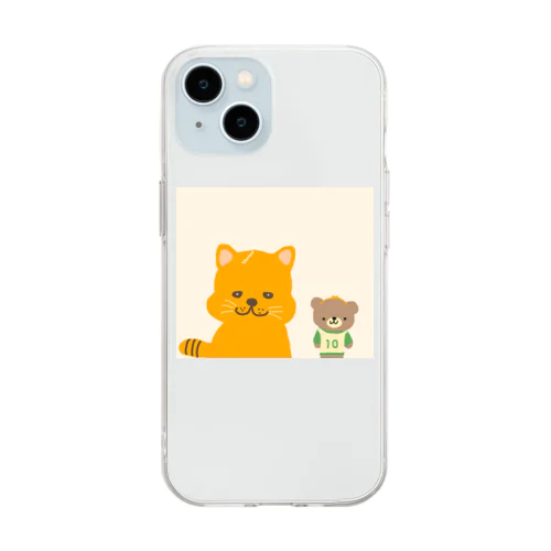 ボスとこぐまのといとい Soft Clear Smartphone Case