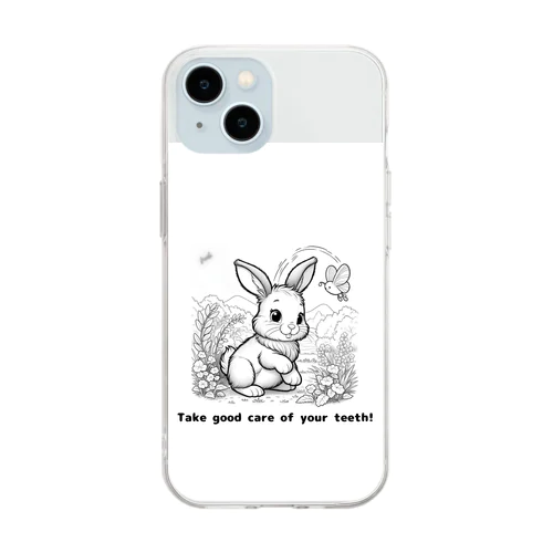 Take good care of your teeth! Soft Clear Smartphone Case