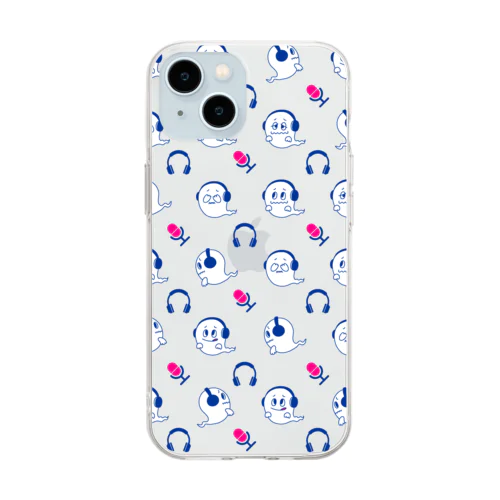 よわりんモノグラム Soft Clear Smartphone Case