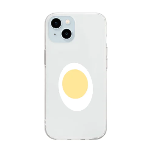 ゆで卵 Soft Clear Smartphone Case