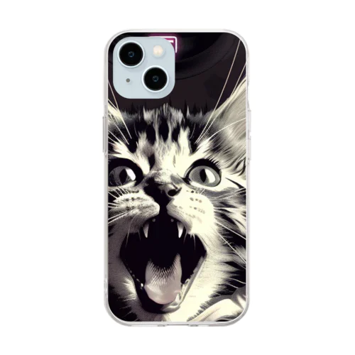 ビット猫METAL vr Soft Clear Smartphone Case