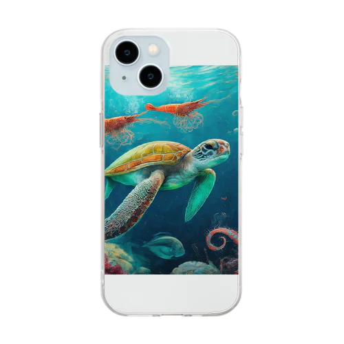 海亀 Soft Clear Smartphone Case