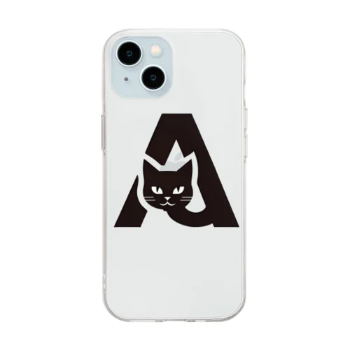 猫文字（A) Soft Clear Smartphone Case