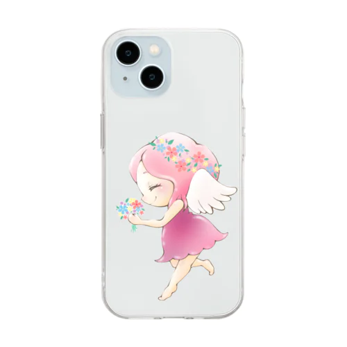 HANATENSHI Soft Clear Smartphone Case